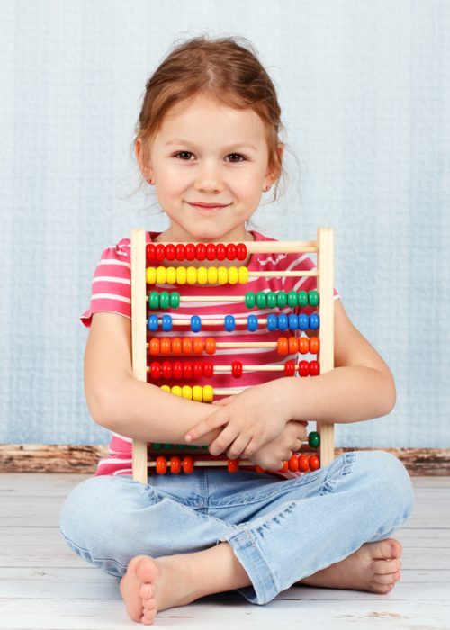 Smiling preschool student